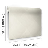 Channel Beige Geometric Wallpaper with Diamond Line Motif - York OM3644
