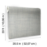 Traverse Grey Weaves Prepasted Wallpaper - Magnolia Home OM3652