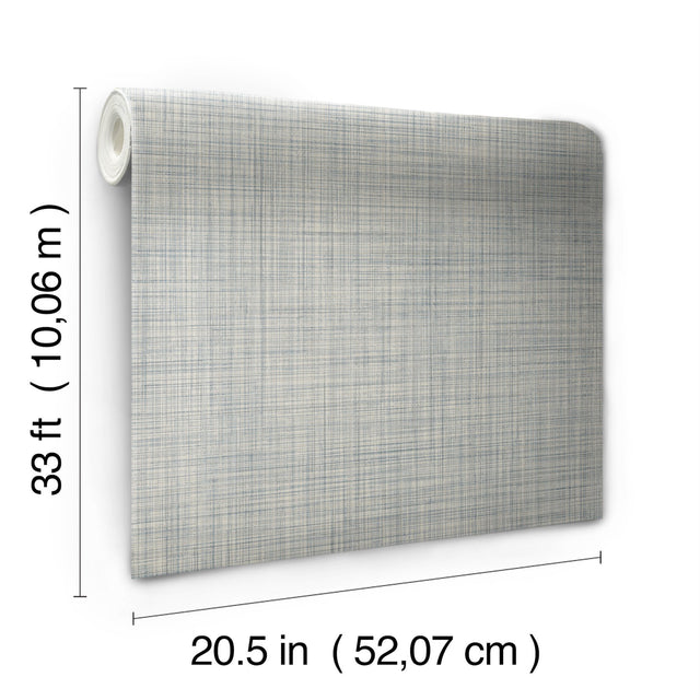 Traverse Grey Weaves Prepasted Wallpaper - Magnolia Home OM3652