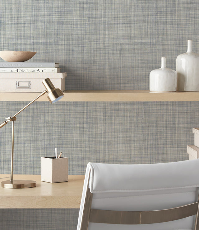 Traverse Grey Weaves Prepasted Wallpaper - Magnolia Home OM3652