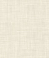 Traverse Cream Wallpaper with Crosshatch Weave Pattern - York OM3653