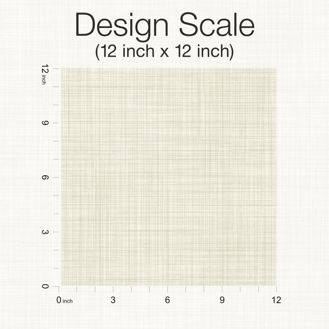 Traverse Cream Wallpaper with Crosshatch Weave Pattern - York OM3653