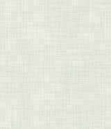 Traverse White Wallpaper with Woven Weaves Pattern - York OM3655