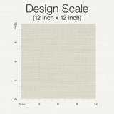 Washed Linen Cotton Beige Prepasted Wallpaper, Sure Strip Solids - York OM3661