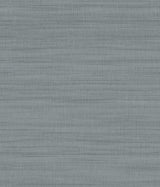 Washed Denim Linen Wallpaper in Denim Solid, Transitional Style - York OM3662