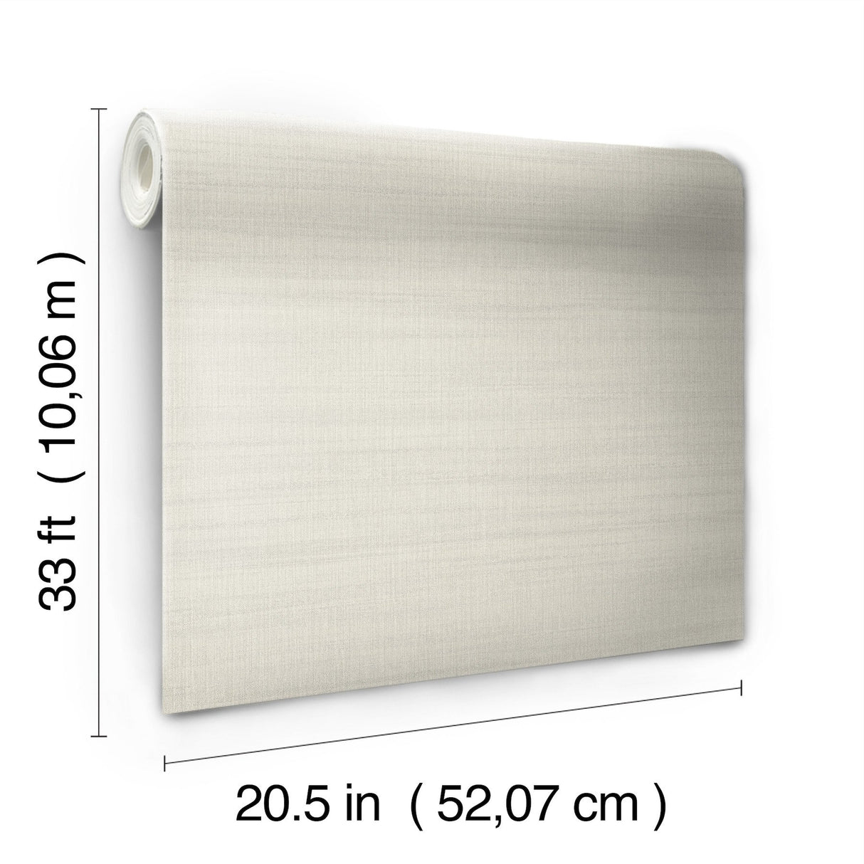 Washed Loft Linen Grey Wallpaper with Textured Linen Weave - York OM3663