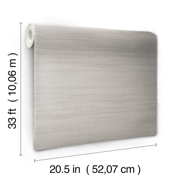 Washed Linen Gravel Wallpaper with Textured Solid in Transitional Style - York OM3664