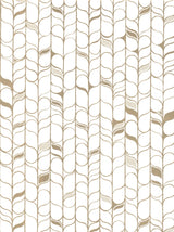 Perfect Petals White & Gold Wallpaper with Modern Organic Petal Motif - York OS4201
