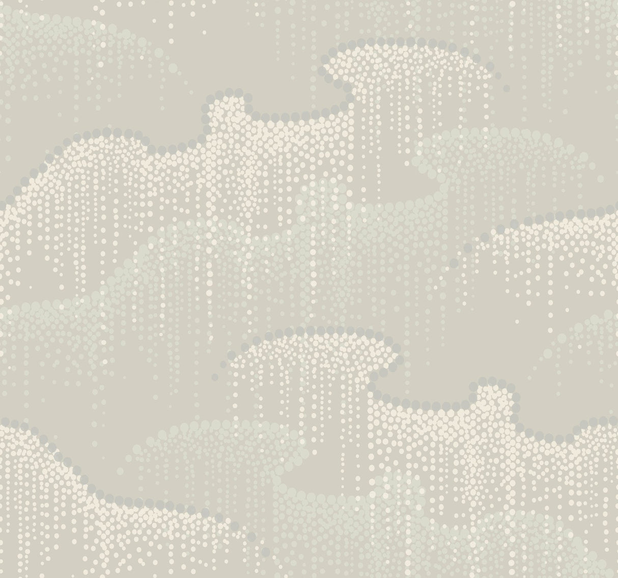 Moonlight Pearls Light Taupe Geometric Wallpaper - York OS4265