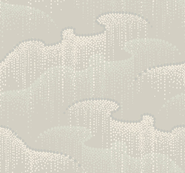 Moonlight Pearls Light Taupe Geometric Wallpaper - York OS4265