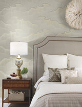 Moonlight Pearls Light Taupe Geometric Wallpaper - York OS4265