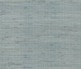 Metallic Jute Silver & Aqua Grasscloth Wallpaper - York OS4325