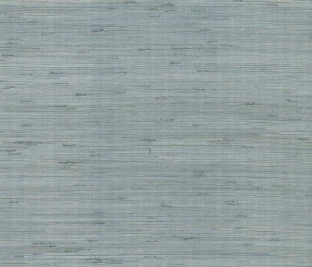 Metallic Jute Silver & Aqua Grasscloth Wallpaper - York OS4325