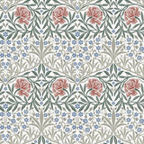 Oxford Union Pink Floral Vines Wallpaper roll by A‑Street Prints, 20.9 in x 33 ft (11 yds), non woven, straight match
