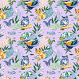 Meowing Mermaids Lavender Peel and Stick Wallpaper by NuWallpaper x PrintFresh - PFS6392
