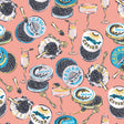Champagne and Caviar Salmon Peel and Stick Wallpaper by NuWallpaper - PFS6558