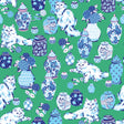 Fancy Cats Green Peel and Stick Wallpaper by NuWallpaper - PFS6563