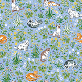 Must Love Cats Blue Peel and Stick Wallpaper by NuWallpaper - PFS6567