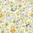 Must Love Cats Linen Peel and Stick Wallpaper by NuWallpaper - PFS6568