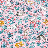 Must Love Cats Pink Peel and Stick Wallpaper by NuWallpaper - PFS6569