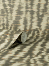 Hartmann Brown Stripe Texture Wallpaper with Abstract Modern Pattern - Fine Decor PK333443