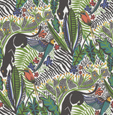 Poise Primary Peel & Stick Wallpaper with Exotic Animal Motif, Eclectic Novelty Pattern - NuWallpaper PLS4211