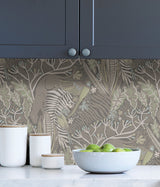 Poise Grey Mint Peel & Stick Wallpaper