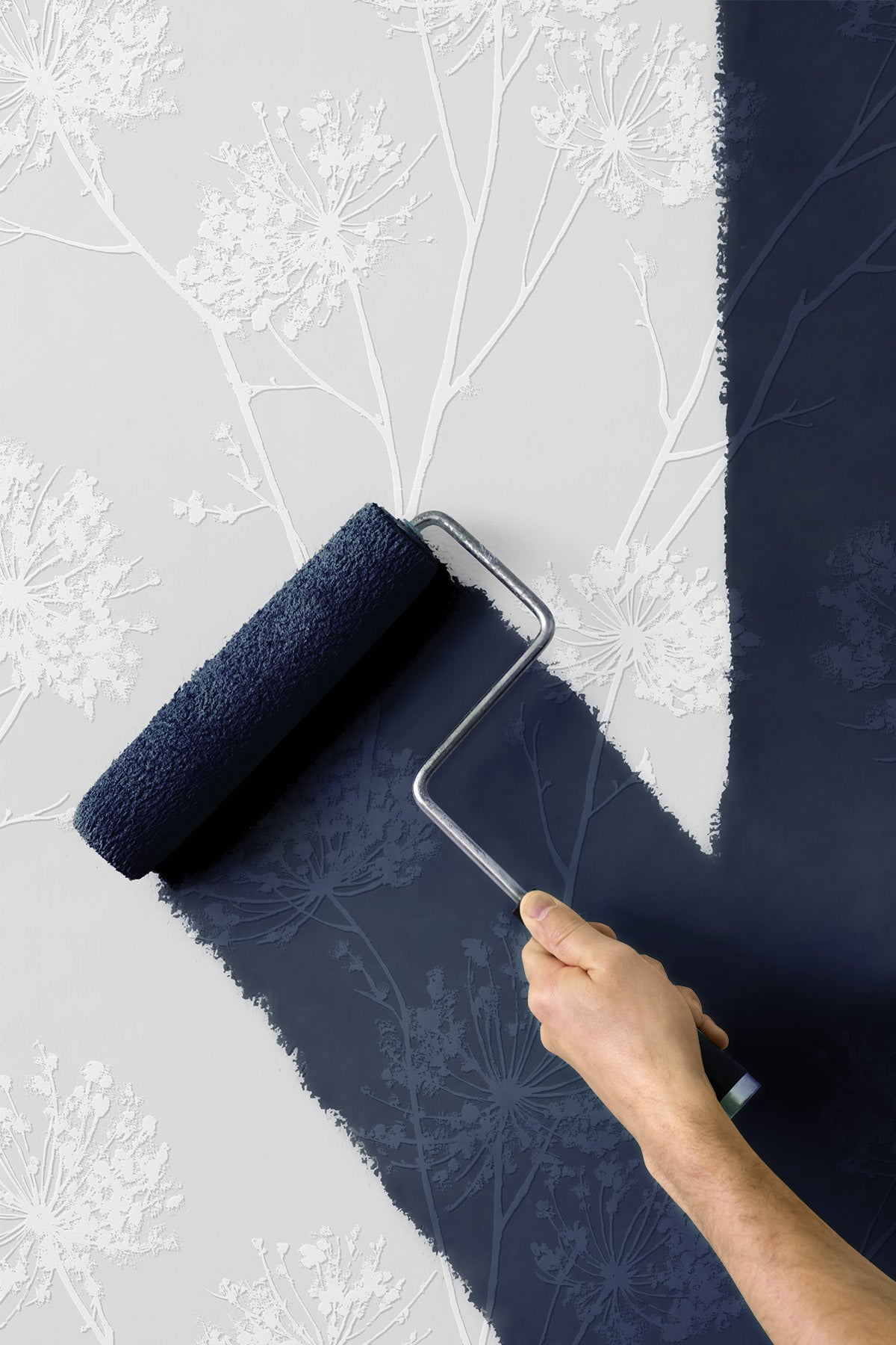 Dandelion Fields Off-White by Paintable Peel and Stick Floral Wallpaper – NextWall PP10300