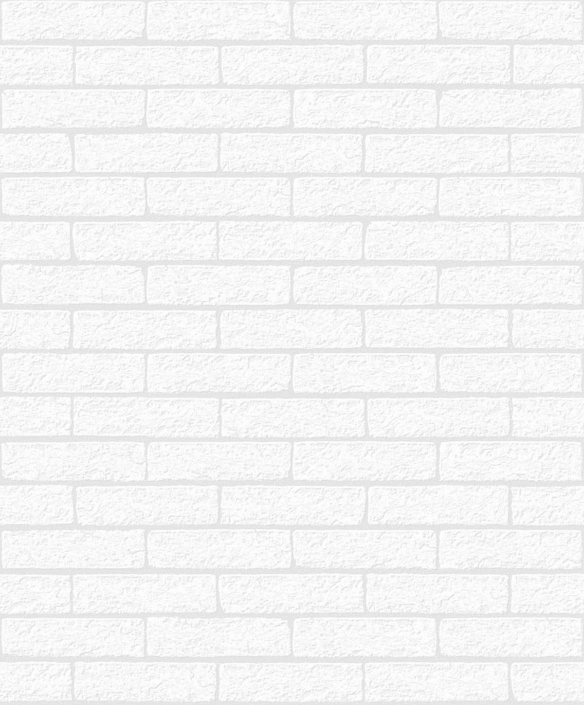 Off-white limestone brick paintable peel and stick wallpaper with a matte finish