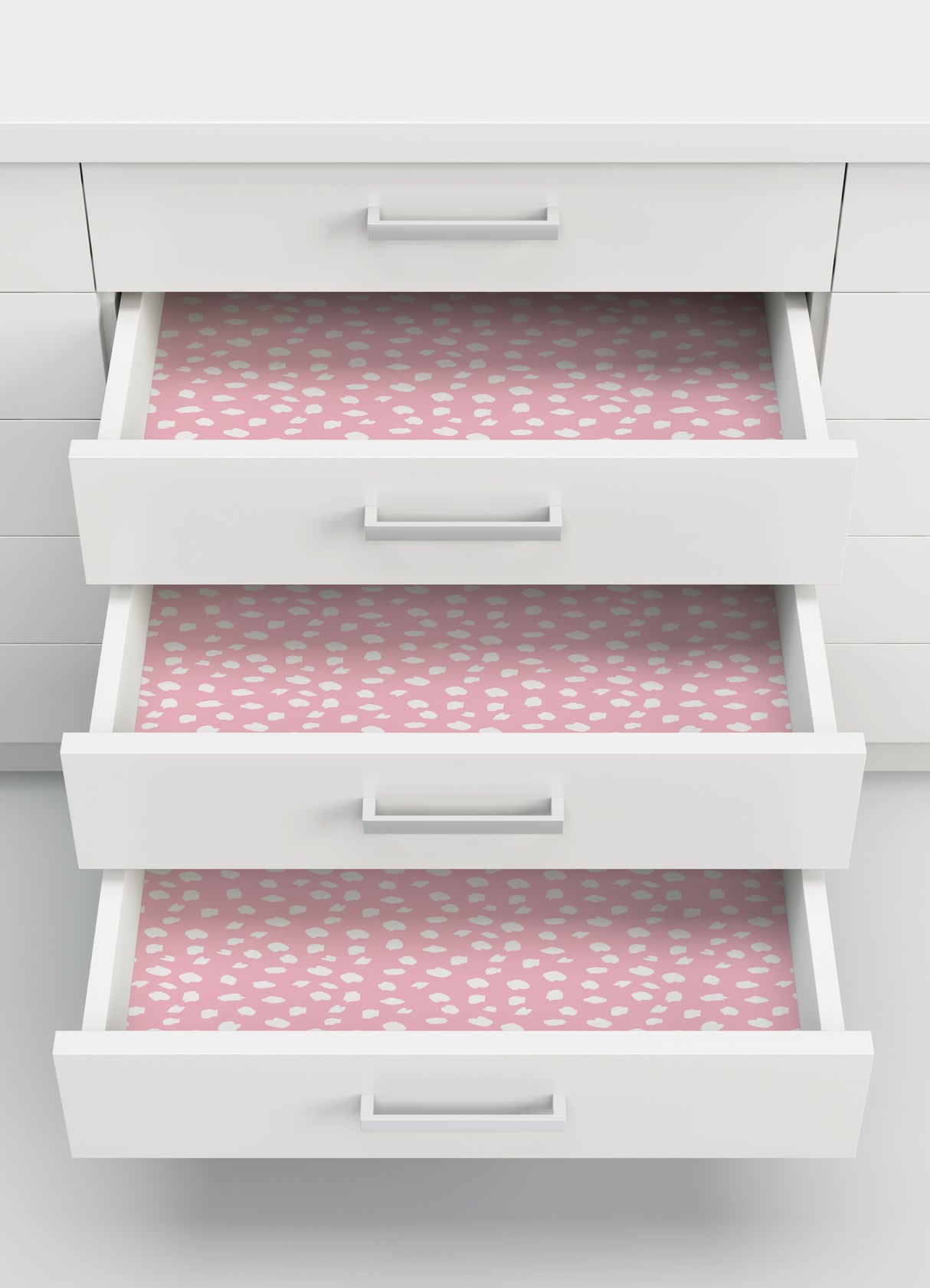 Pink You Can Pink by InHome Playful Dalmatian Spot Pattern Peel and Stick Wallpaper for Walls Drawers and Surfaces - WallPops PPS4767