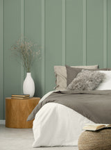Faux Board and Batten Sage Green by Prepasted Online Farmhouse Board & Batten Wallpaper – Seabrook Designs PR11204