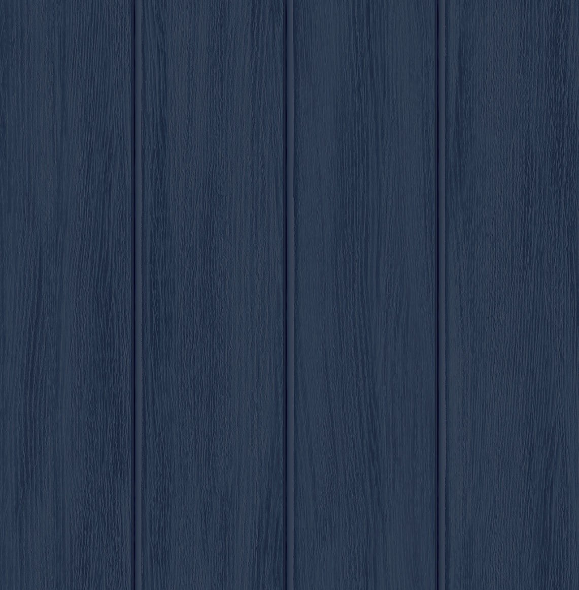 Naval blue faux wood panel prepasted wallpaper with vertical boards