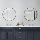 Faux Beadboard Pearl Grey by Prepasted Online Beadboard Wood Texture Wallpaper – Seabrook Designs PR11800