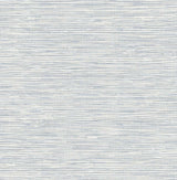Southport faux grasscloth wallpaper in Dove Grey & Bluestone