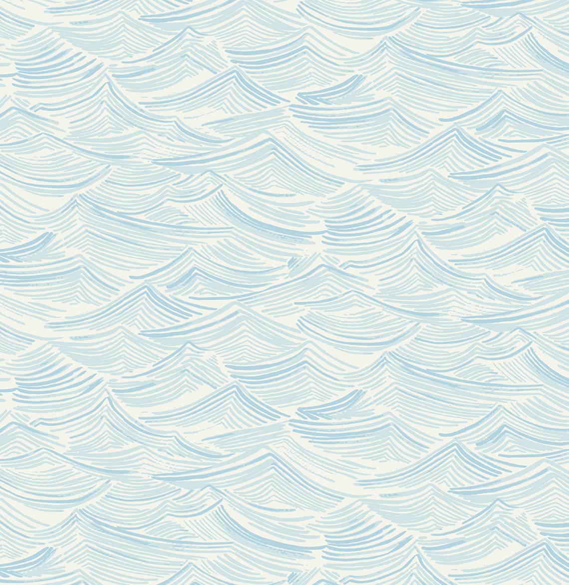 Seaside Waves Blue Oasis by Prepasted Online Coastal Wave Wallpaper – Seabrook Designs PR12802