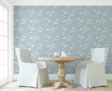Blossoming Branches Sky Blue by Seabrook Designs Floral Wallpaper – Seabrook Designs PR13202