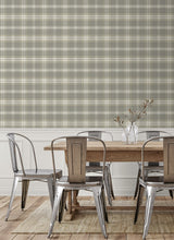 Dellabrooke Plaid Daydream Grey by Prepasted Online Plaid Wallpaper – Seabrook Designs PR13408