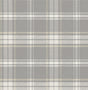 Dellabrooke Plaid wallpaper in Daydream Grey (grey and off-white traditional plaid pattern)