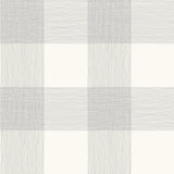 Common Thread Black & White Peel & Stick Wallpaper with Buffalo Check Plaid Pattern - York PSW1000RL