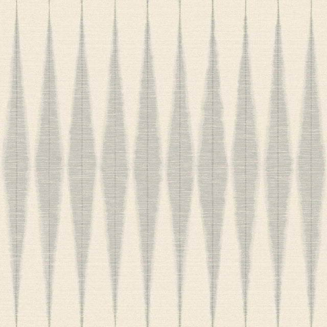Magnolia Home Handloom Cool Grey Peel & Stick Wallpaper with Bohemian Geometric Ikat Style - York PSW1006RL
