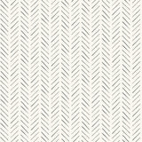 Pick-Up Sticks Black Peel & Stick Wallpaper with Herringbone Stripe - York PSW1020RL