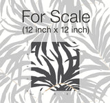 Bali Leaves Black Peel & Stick Wallpaper with Bohemian Palm Leaf Pattern - York PSW1029RL