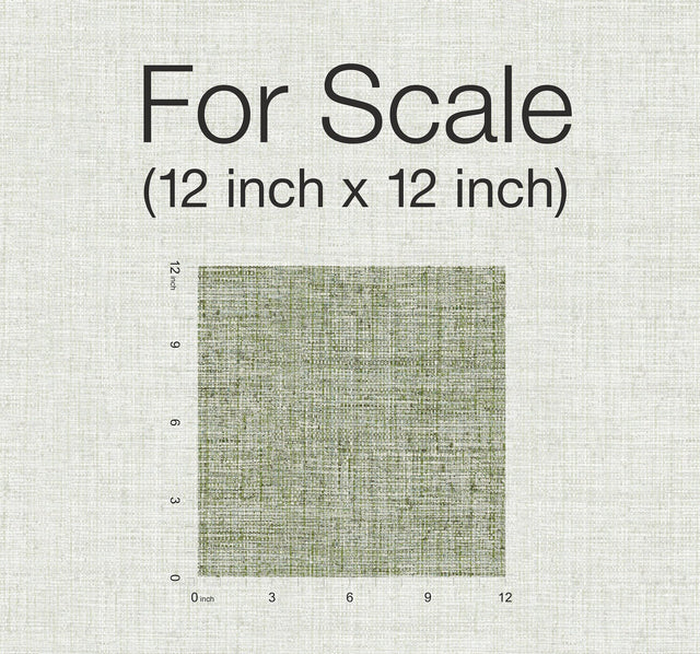 Papyrus Weave Green Peel & Stick Wallpaper with Textured Faux Grasscloth Look - York PSW1038RL