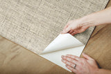 Papyrus Weave Neutral Peel & Stick Wallpaper with Textured Woven Look - York PSW1039RL
