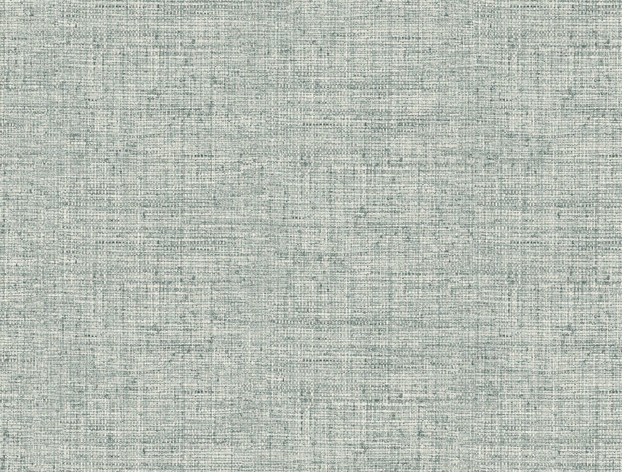 Papyrus Weave Blue Peel & Stick Wallpaper with Textured Woven Motif - York PSW1040RL