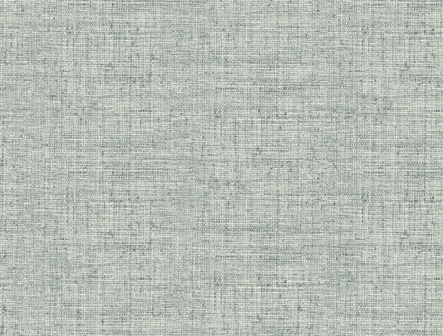 Papyrus Weave Blue Peel & Stick Wallpaper with Textured Woven Motif - York PSW1040RL