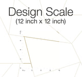 Fractured Prism Gold Metallic Peel & Stick Wallpaper with Geometric Line Pattern - York PSW1064RL