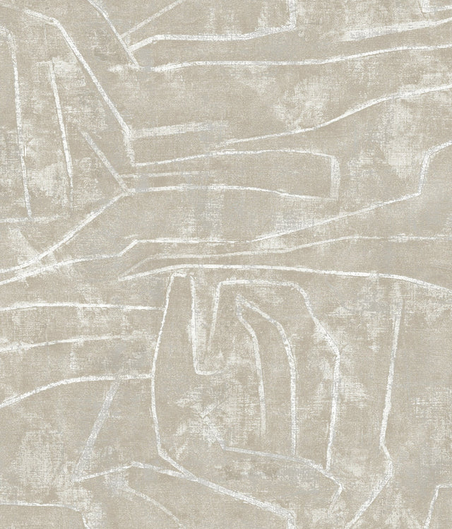 Urban Chalk Neutral Peel & Stick Wallpaper - York PSW1068RL
