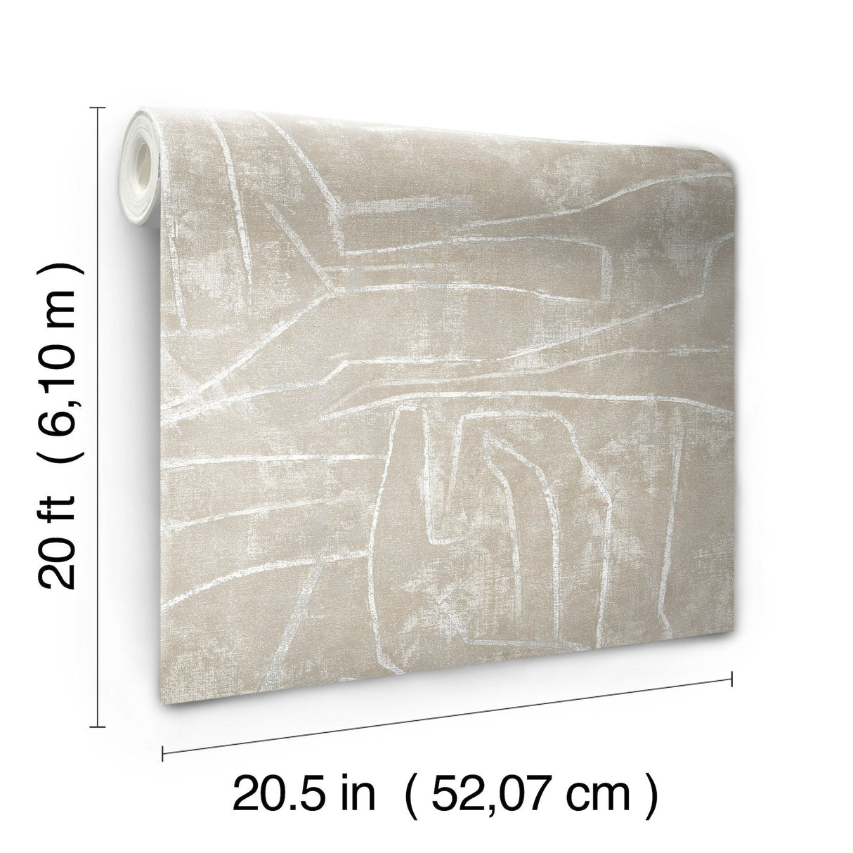 Urban Chalk Neutral Peel & Stick Wallpaper - York PSW1068RL