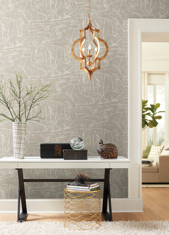 Urban Chalk Neutral Peel & Stick Wallpaper - York PSW1068RL